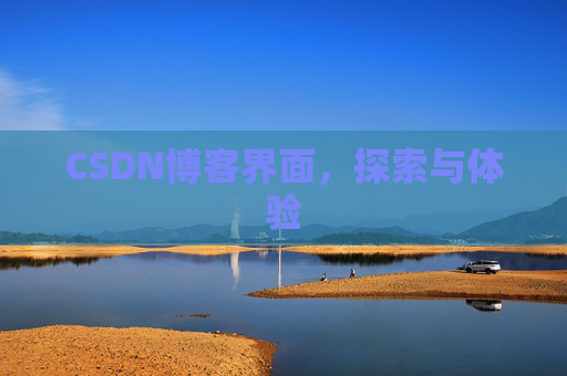 CSDN博客界面，探索与体验